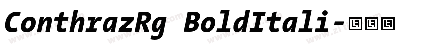 ConthrazRg BoldItali字体转换